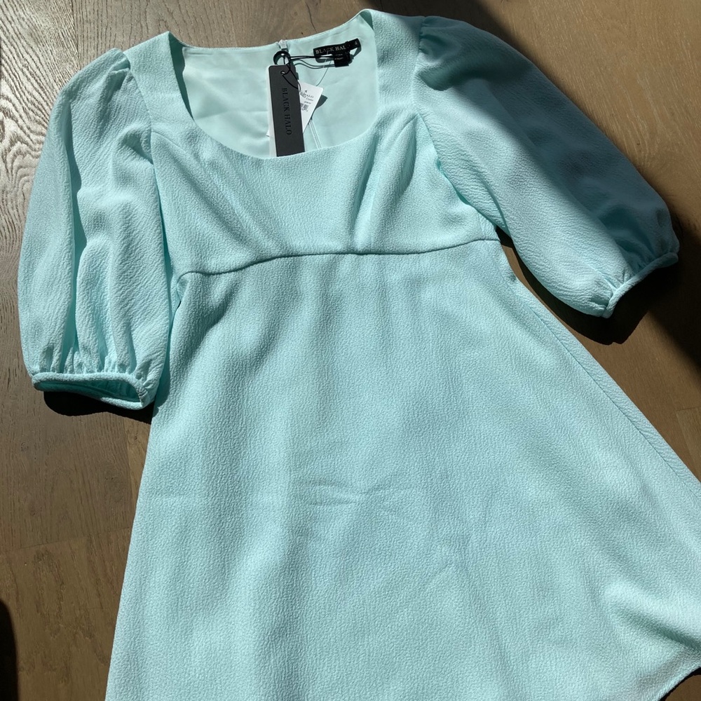 Black Halo blue midi dress - Picture 2 of 3